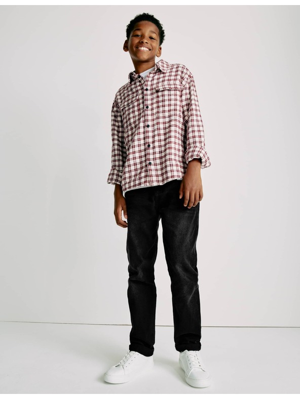 Marks & Spencer Voľné džínsy z čistej bavlny (6–16 rokov) Marks & Spencer čierna