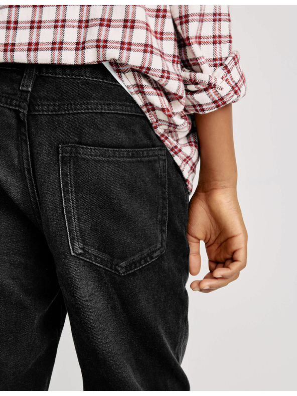 Marks & Spencer Voľné džínsy z čistej bavlny (6–16 rokov) Marks & Spencer čierna