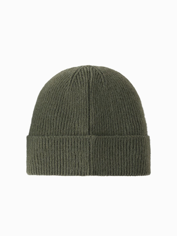 Ombre Clothing Moška pletena kapa z emblematičnim dodatkom za oblačila