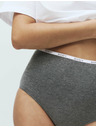 Marks & Spencer Hlačke z visokim pasom z visokim deležem bombaža, 4 kosi Marks & Spencer siva