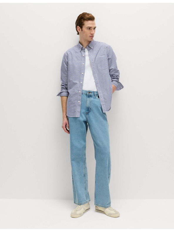 Marks & Spencer Karirasta Oxford srajca The Ultimate iz čistega bombaža Marks & Spencer mornarsko modra