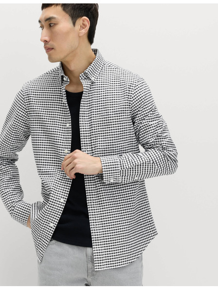 Marks & Spencer Karirasta Oxford srajca The Ultimate iz čistega bombaža Marks & Spencer črna