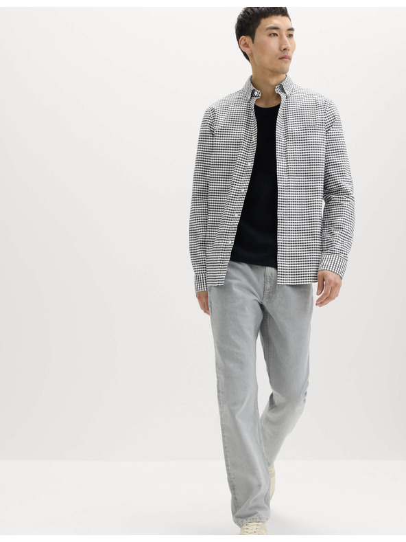 Marks & Spencer Karirasta Oxford srajca The Ultimate iz čistega bombaža Marks & Spencer črna