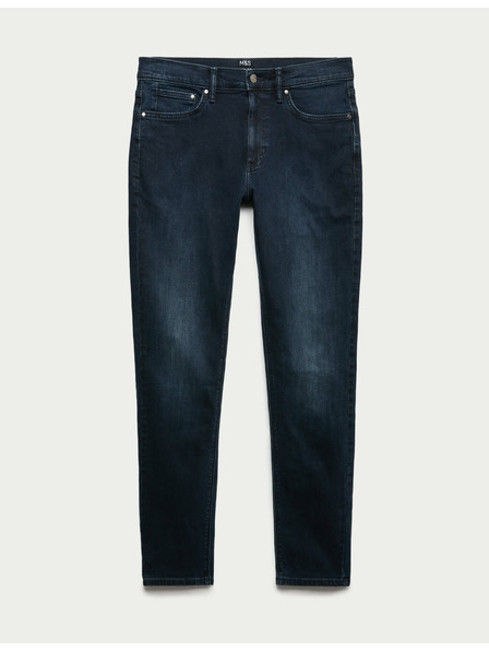 Marks & Spencer Raztegljive hlače chinos Marks & Spencer mornarsko modre barve