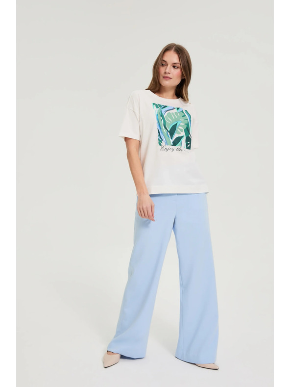 Moodo Majica s potiskom bela Moodo