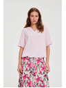 Moodo Roza srajca s krajšimi rokavi Moodo