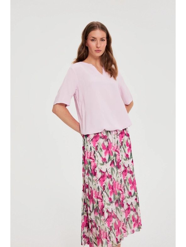 Moodo Roza srajca s krajšimi rokavi Moodo