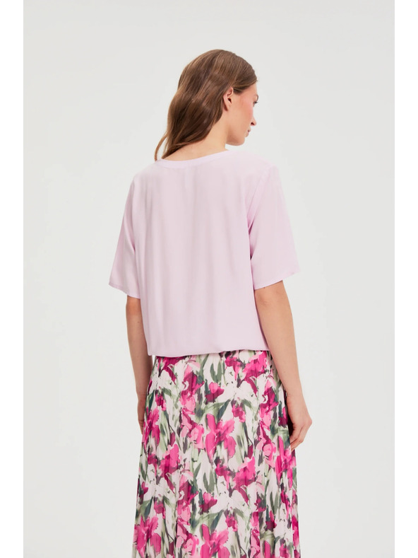 Moodo Roza srajca s krajšimi rokavi Moodo