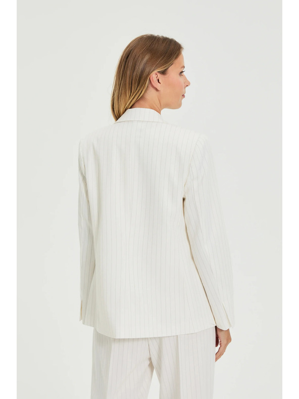 Moodo Belo prugasto suknjič Moodo