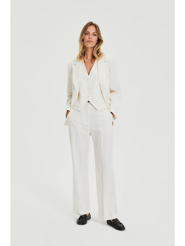 Moodo Belo prugasto suknjič Moodo