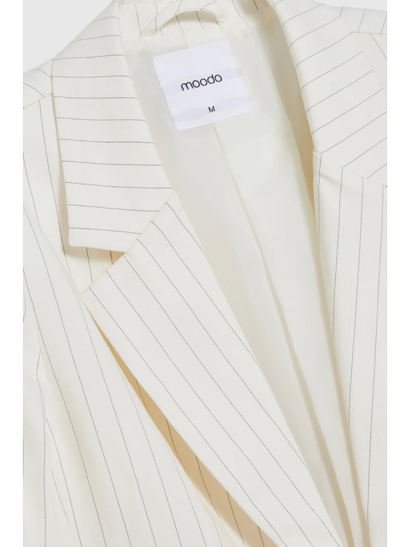 Moodo Belo prugasto suknjič Moodo