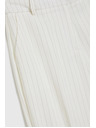 Moodo Oblekne hlače s črtami bele Moodo