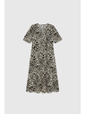 Moodo Vzorčaste midi obleke bežne Moodo