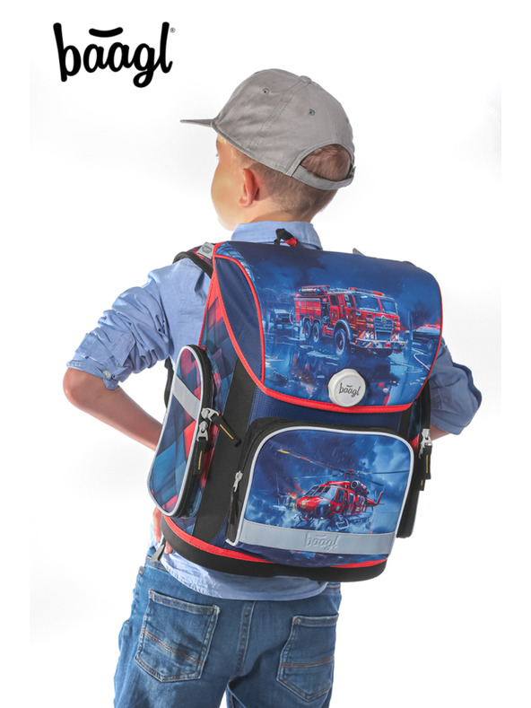 BAAGL  BAAGL SET 5 Ergo Reševalci: aktovka, penal, vrečka, predpasnik, denarnica