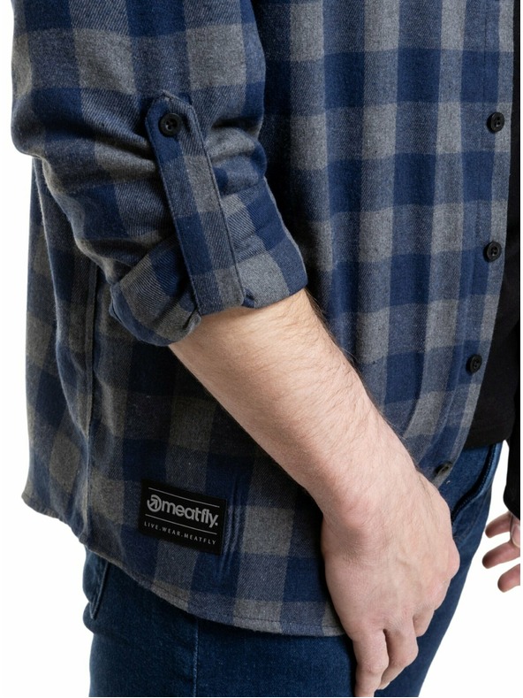 Meatfly Meatfly moška srajca Kurt Blue / Gray