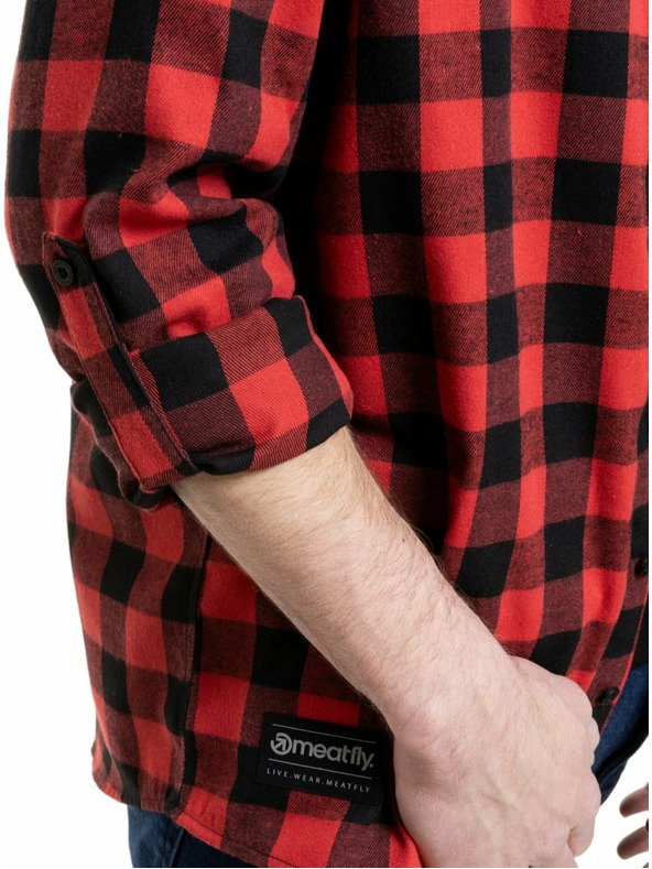Meatfly Meatfly moška srajca Kurt Black / Red