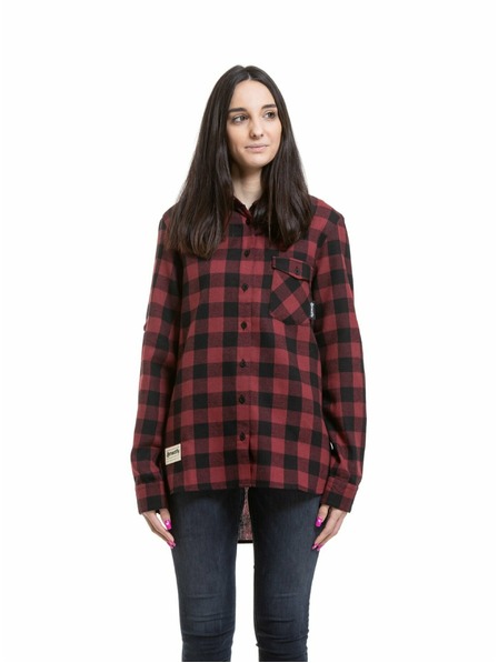 Meatfly Meatfly ženska srajca Courtney Black / Bordo