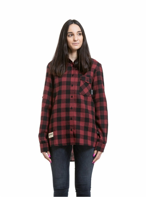 Meatfly Meatfly ženska srajca Courtney Black / Bordo