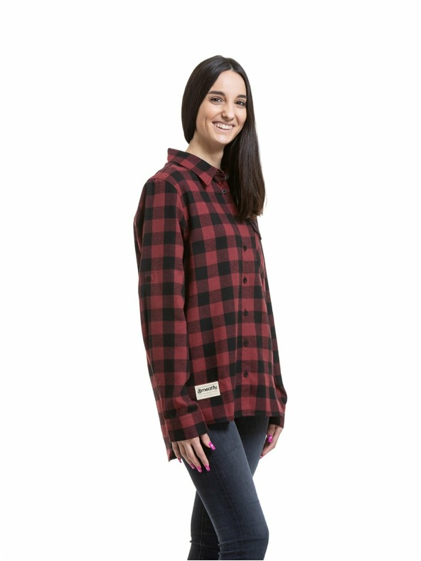 Meatfly Meatfly ženska srajca Courtney Black / Bordo