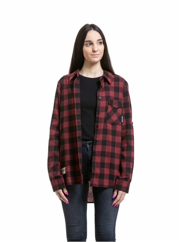 Meatfly Meatfly ženska srajca Courtney Black / Bordo