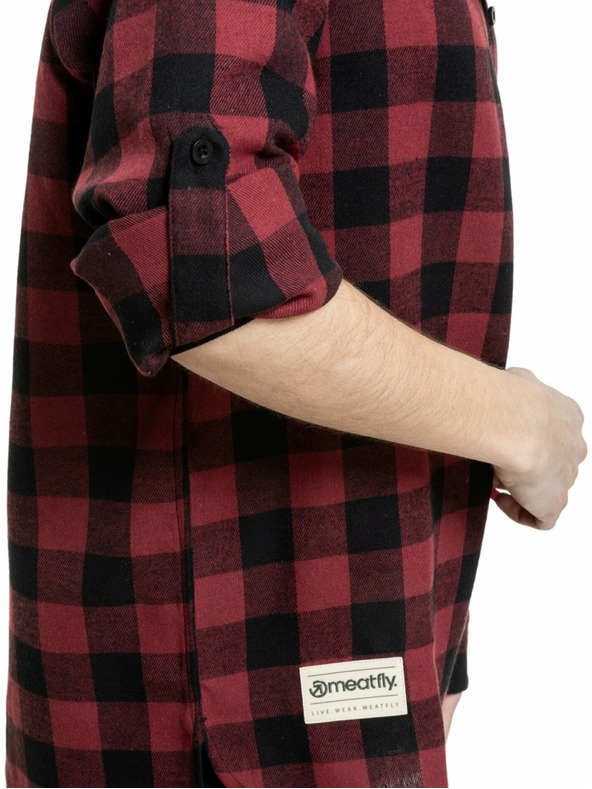 Meatfly Meatfly ženska srajca Courtney Black / Bordo