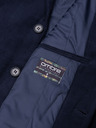Ombre Clothing Moški klasični envrstvni plašč - temno moder V1 C432 Ombre Clothing