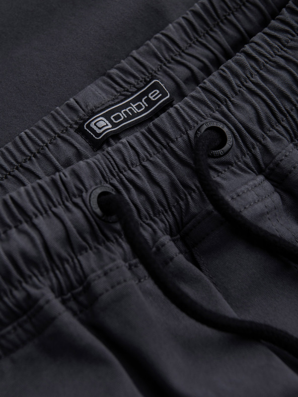 Ombre Clothing Temno sive moške tovorne jogger hlače Ombre Clothing