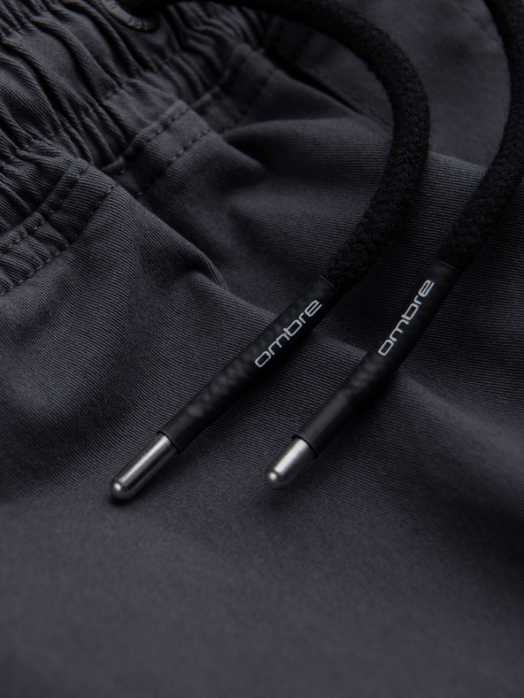 Ombre Clothing Temno sive moške tovorne jogger hlače Ombre Clothing