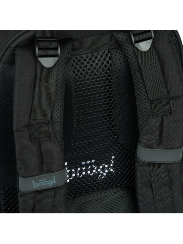 BAAGL  Sivi šolski nahrbtnik Baagl Skate Darkness
