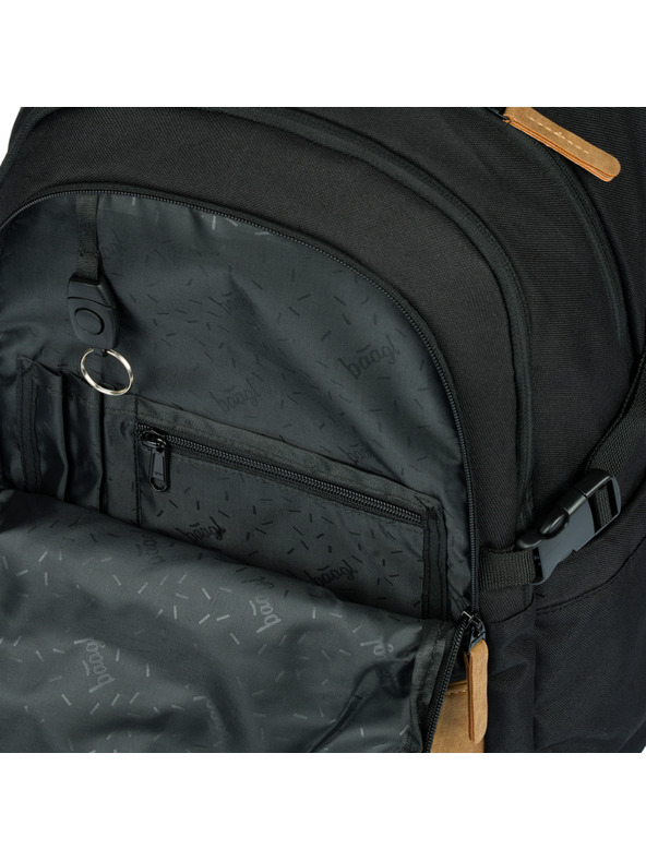 BAAGL  Sivi šolski nahrbtnik Baagl Skate Darkness