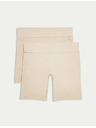 Marks & Spencer Kratke hlače z zaščito proti obrabi, 2 kosa Marks & Spencer bež
