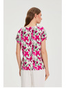 Moodo Srajca s kratkimi rokavi fucsijna Moodo