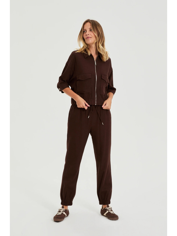 Moodo Jakna s lanom rjava Moodo