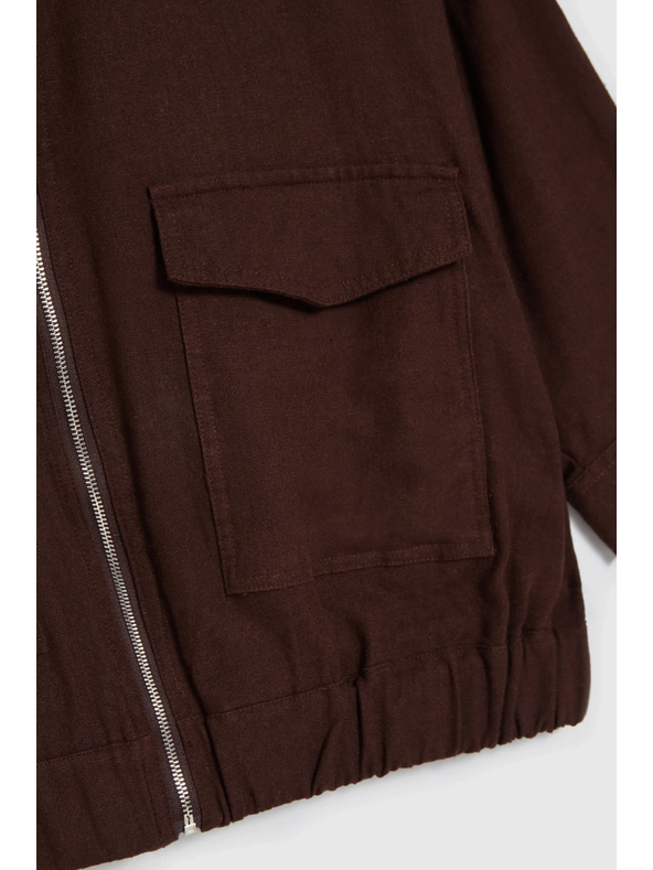 Moodo Jakna s lanom rjava Moodo