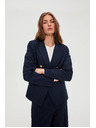 Moodo Modra dvojna sako z okrasnimi gumbi Moodo