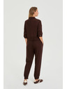 Moodo Gladke hlače rjave Moodo