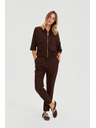 Moodo Gladke hlače rjave Moodo