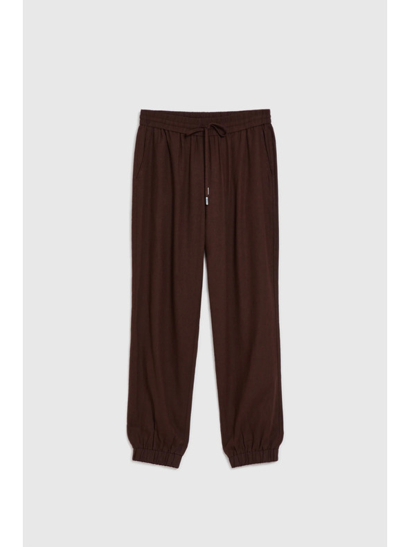 Moodo Gladke hlače rjave Moodo