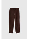Moodo Gladke hlače rjave Moodo