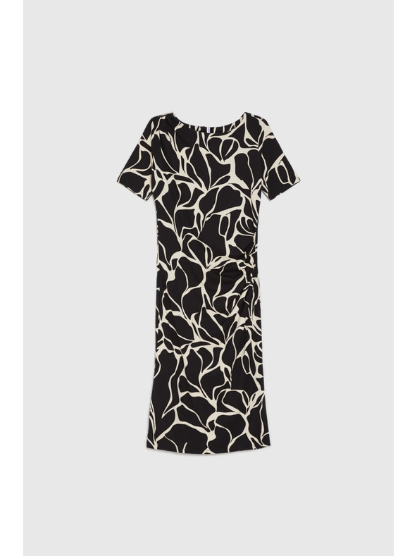 Moodo Vzorčaste midi obleke bežne Moodo