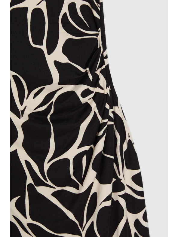 Moodo Vzorčaste midi obleke bežne Moodo