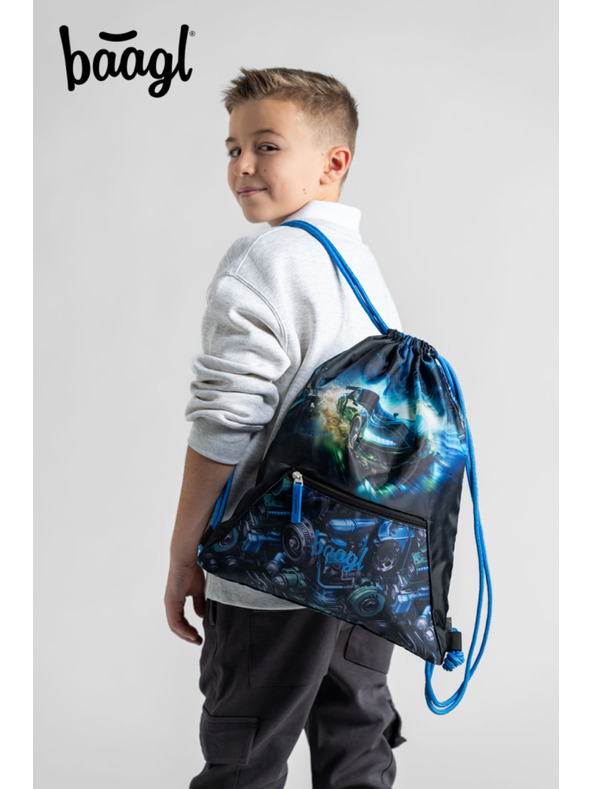 BAAGL  BAAGL SET 5 Zippy Dirkalni avto: aktovka, peresnica, vrečka, predpasnik, denarnica