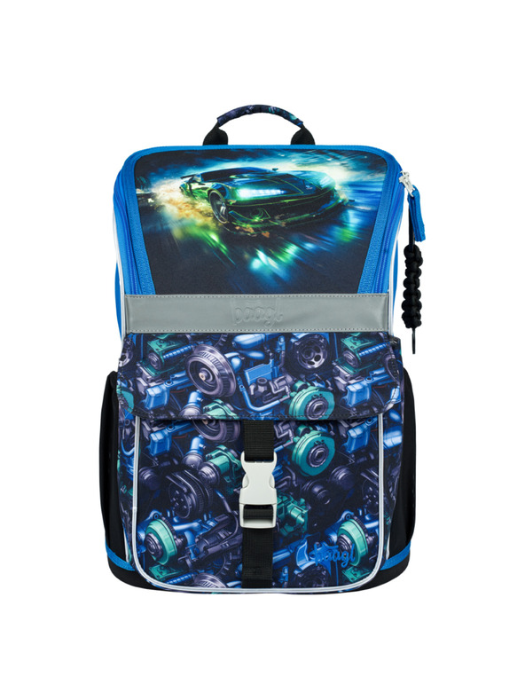 BAAGL  BAAGL SET 5 Zippy Dirkalni avto: aktovka, peresnica, vrečka, predpasnik, denarnica