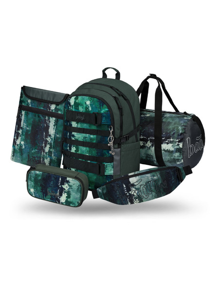 BAAGL  BAAGL SET 5 Skate Forest: nahrbtnik, peresnica, športna torba, ledvičnik, obal za prenosnik