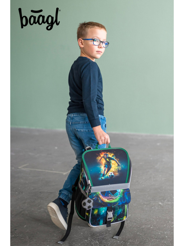 BAAGL  BAAGL SET 5 Zippy Nogometni igralec: aktovka, peresnica, vrečka, predpasnik, denarnica