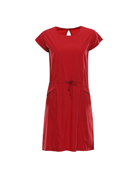 ALPINE PRO Ženske poletne obleke iz hitro sušečega materiala ALPINE PRO ASEDA cardinal