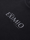 Ombre Clothing Moška mikina s sijoči tisk na prsih - črna V1 OM-SNBC-0199 Ombre Clothing