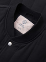 Ombre Clothing Moška neformalna brezrokavna vest z navpičnim prešivanjem - črna V1 OM-JAVJ-0323 Ombre Clothing
