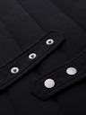 Ombre Clothing Moška neformalna brezrokavna vest z navpičnim prešivanjem - črna V1 OM-JAVJ-0323 Ombre Clothing