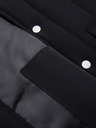 Ombre Clothing Moška neformalna brezrokavna vest z navpičnim prešivanjem - črna V1 OM-JAVJ-0323 Ombre Clothing